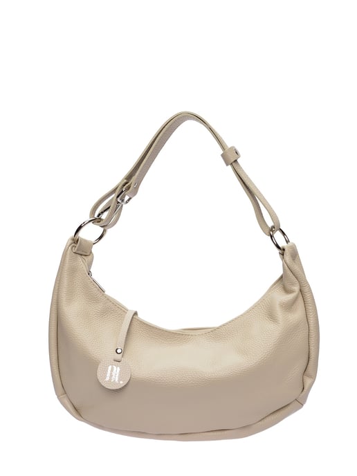 Anna Luchini Beige Rundleer Tas - Image 1