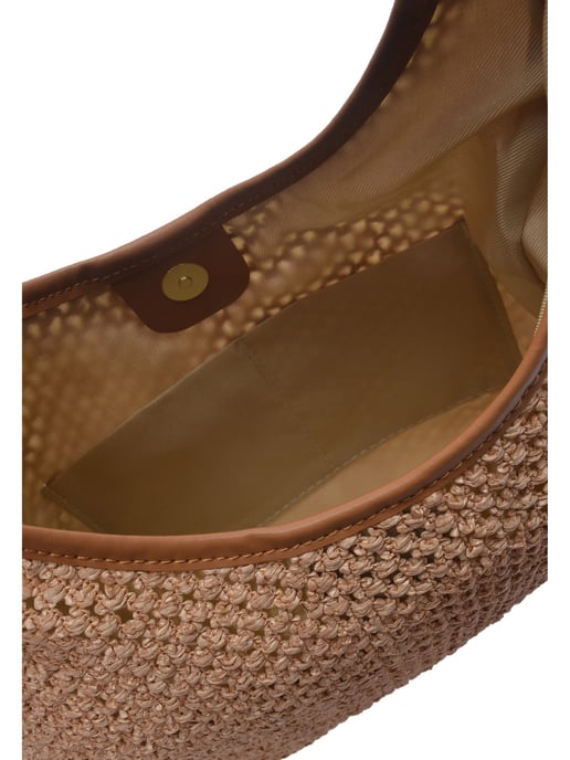Luisa Vannini Brown Rundleer Tas - Image 4