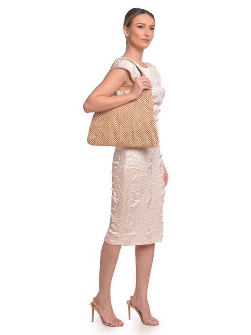 Luisa Vannini Brown Rundleer Tas - Image 5