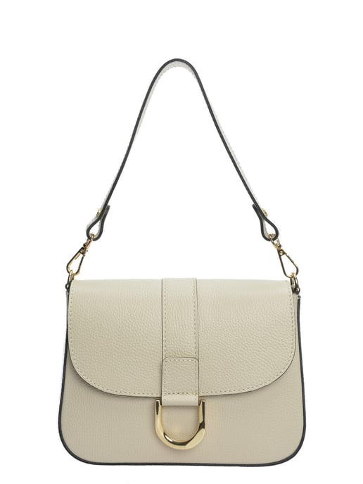 Anna Luchini Beige Rundleer Tas - Image 1