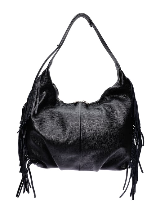 Isabella Rhea Zwart Rundleer Tas - Image 1