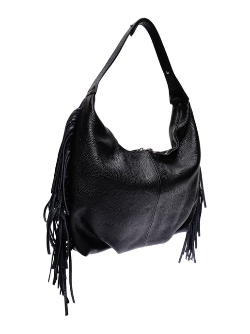 Isabella Rhea Zwart Rundleer Tas - Image 2