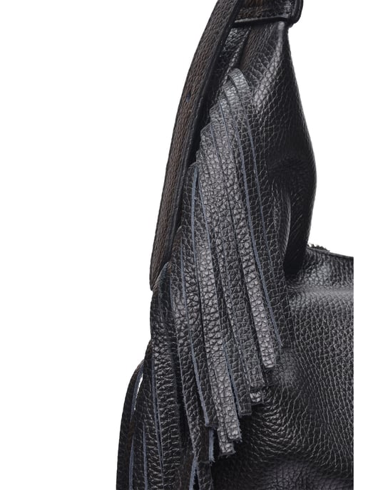Isabella Rhea Zwart Rundleer Tas - Image 3