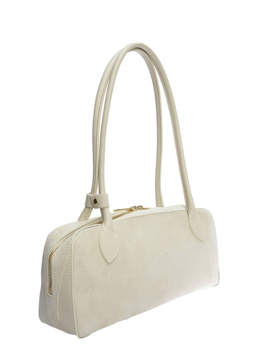 Anna Luchini Beige Rundleer Tas - Image 2