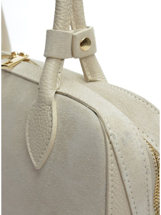 Anna Luchini Beige Rundleer Tas - Image 3