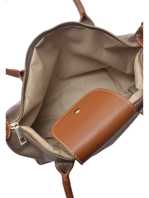 Anna Luchini Beige Rundleer Tas - Image 4