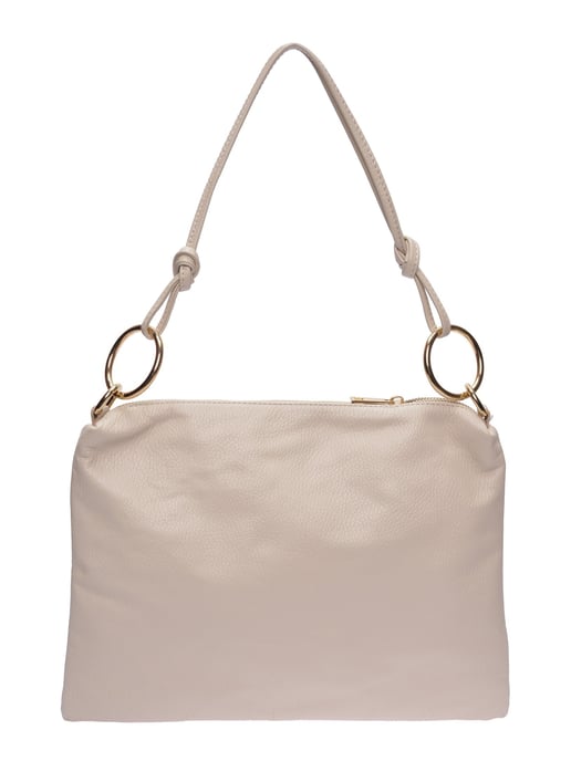 Luisa Vannini Beige Rundleer Tas - Image 1