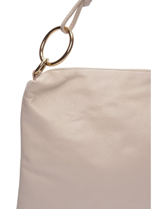 Luisa Vannini Beige Rundleer Tas - Image 3