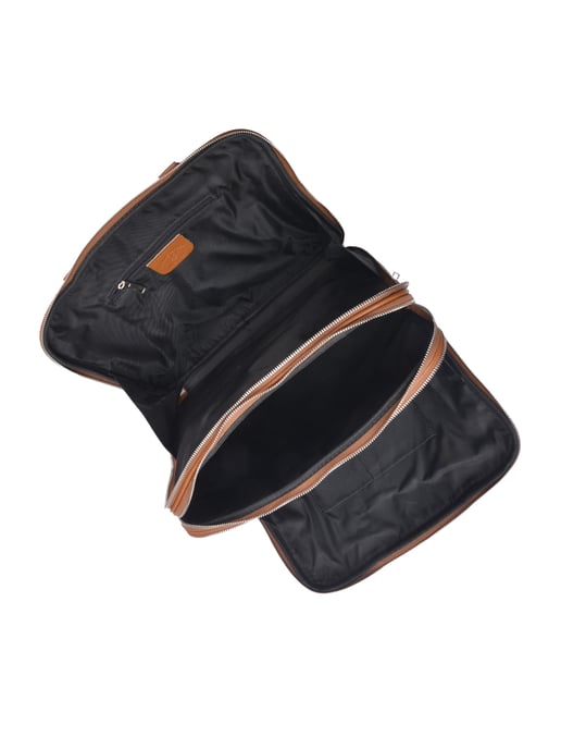 Luisa Vannini Brown Rundleer Tas - Image 4