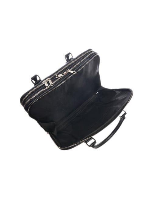 Luisa Vannini Zwart Rundleer Tas - Image 4