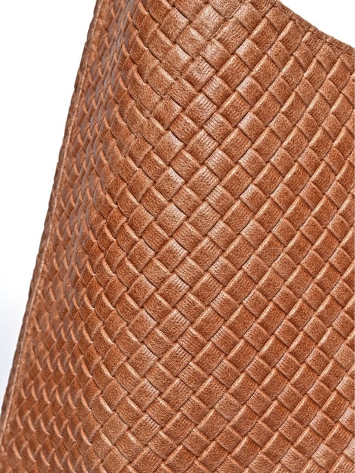 Luisa Vannini Brown Rundleer Tas - Image 3