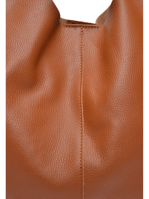 Luisa Vannini Brown Rundleer Tas - Image 3