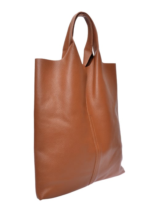 Anna Luchini Brown Rundleer Tas - Image 2
