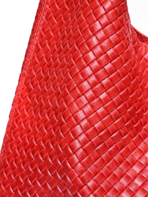 Luisa Vannini Rood Rundleer Tas - Image 3
