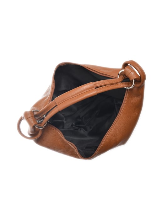 Luisa Vannini Brown Rundleer Tas - Image 4