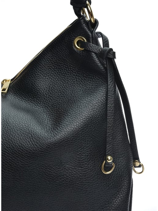 Isabella Rhea Zwart Rundleer Tas - Image 2
