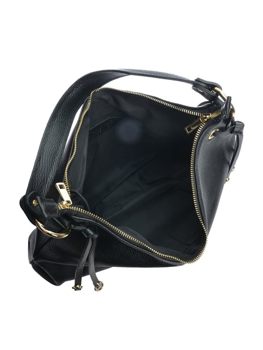 Isabella Rhea Zwart Rundleer Tas - Image 3