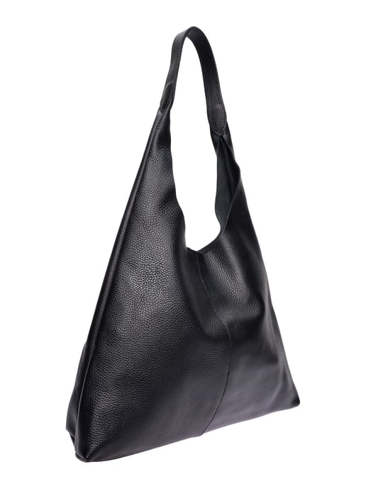 Luisa Vannini Zwart Rundleer Tas - Image 2