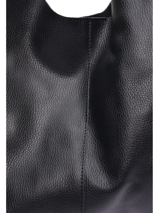 Luisa Vannini Zwart Rundleer Tas - Image 3