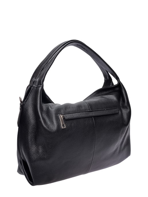 Luisa Vannini Zwart Rundleer Tas - Image 2