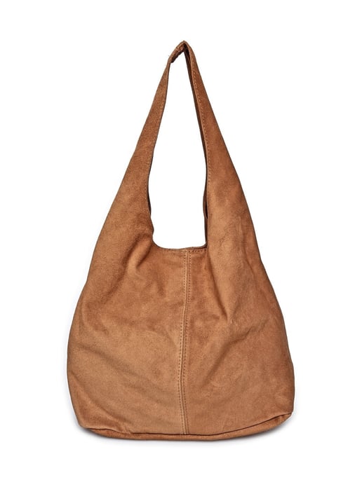 Anna Luchini Brown Rundleer Tas - Image 1