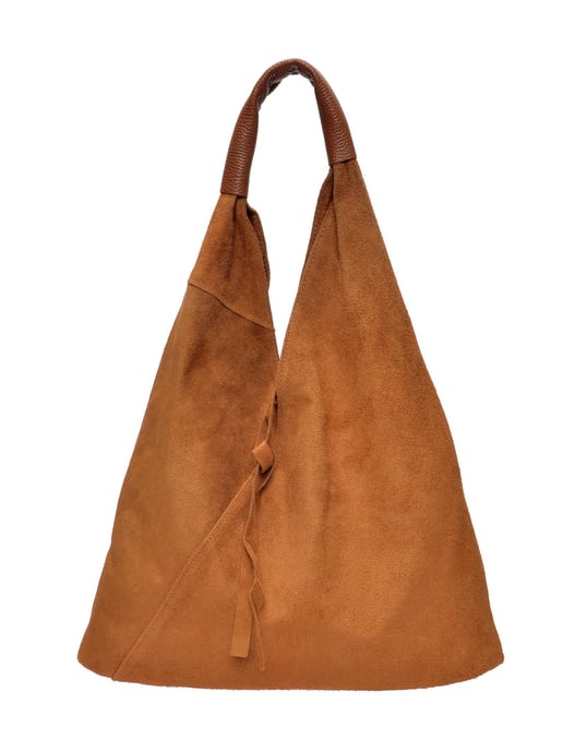 Anna Luchini Brown Rundleer Tas - Image 1