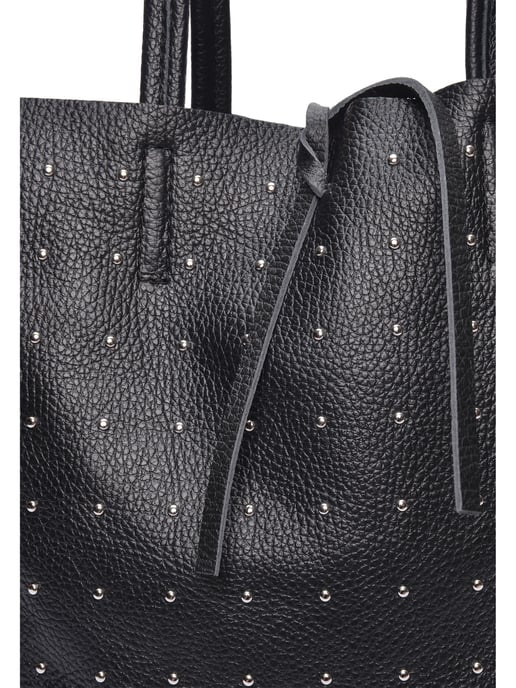 Isabella Rhea Zwart Rundleer Tas - Image 3