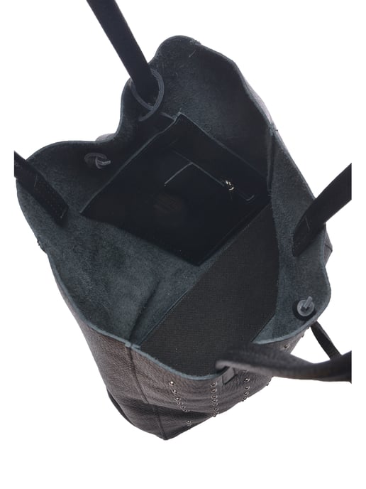 Isabella Rhea Zwart Rundleer Tas - Image 4