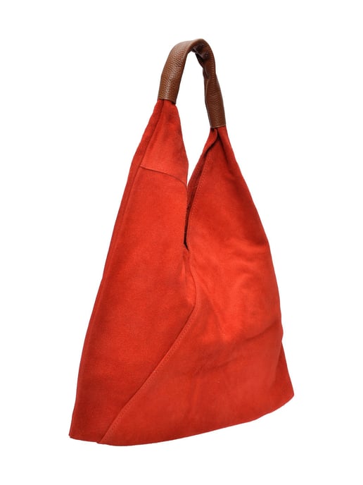 Anna Luchini Rood Rundleer Tas - Image 2