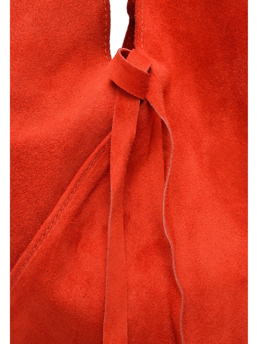 Anna Luchini Rood Rundleer Tas - Image 3