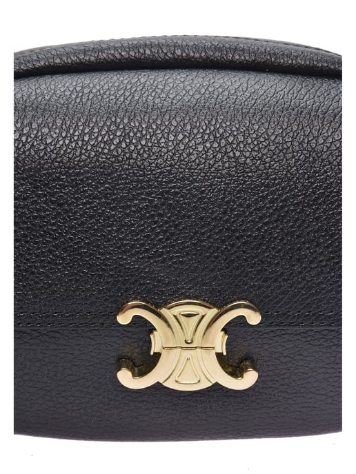 Luisa Vannini Zwart Rundleer Tas - Image 3