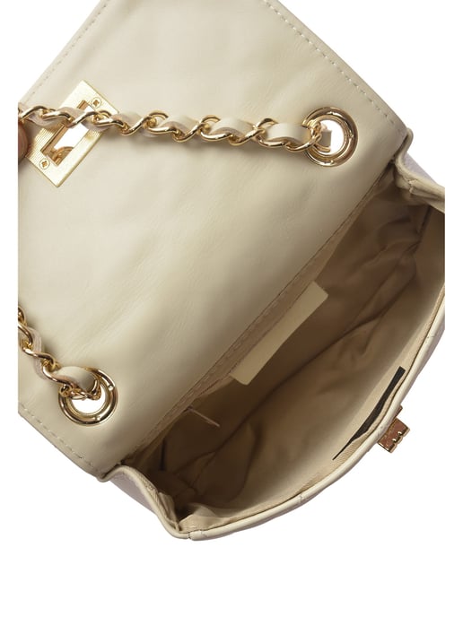 Luisa Vannini Beige Rundleer Tas - Image 4