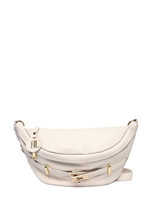 Anna Luchini Beige Rundleer Tas - Image 1