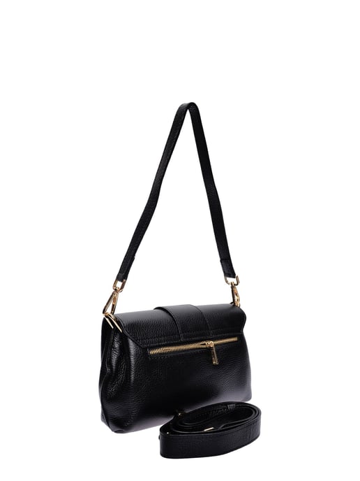 Isabella Rhea Zwart Rundleer Tas - Image 2