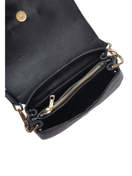 Isabella Rhea Zwart Rundleer Tas - Image 4