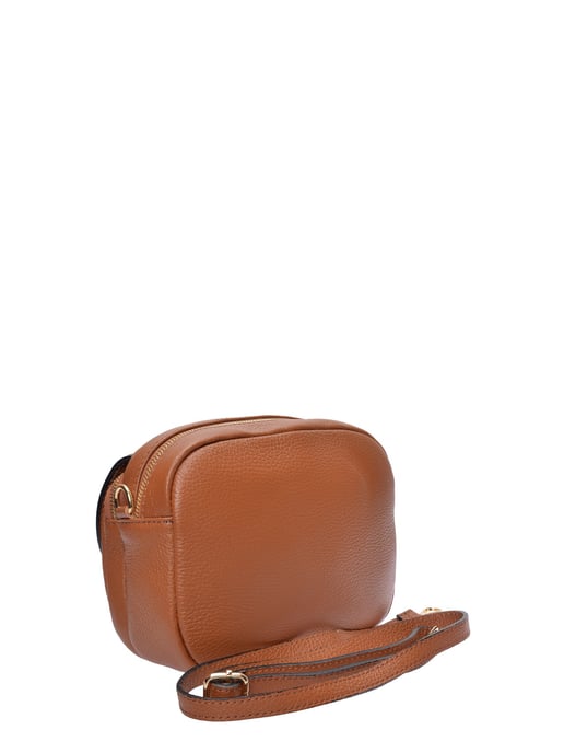 Luisa Vannini Brown Rundleer Tas - Image 2