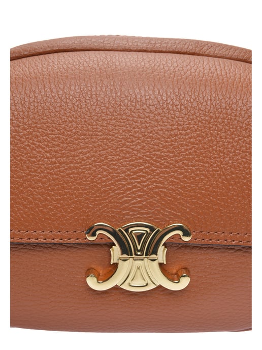 Luisa Vannini Brown Rundleer Tas - Image 3