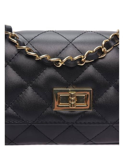 Luisa Vannini Zwart Rundleer Tas - Image 3