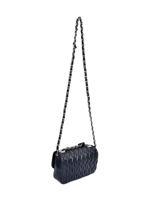 Luisa Vannini Zwart Rundleer Tas - Image 2