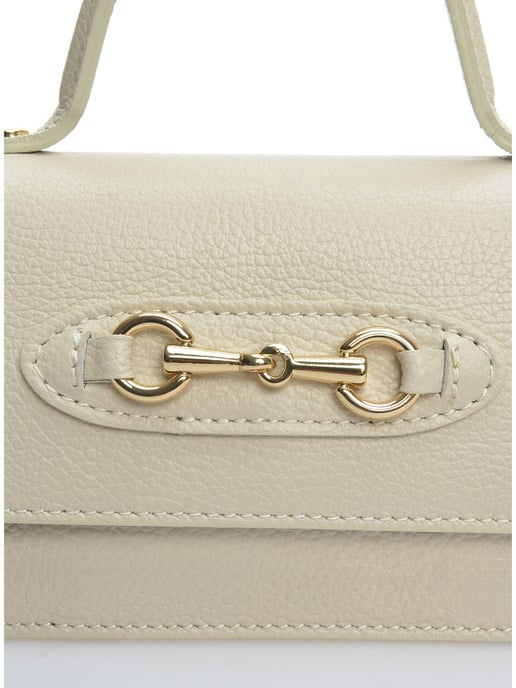 Isabella Rhea Beige Rundleer Tas - Image 3