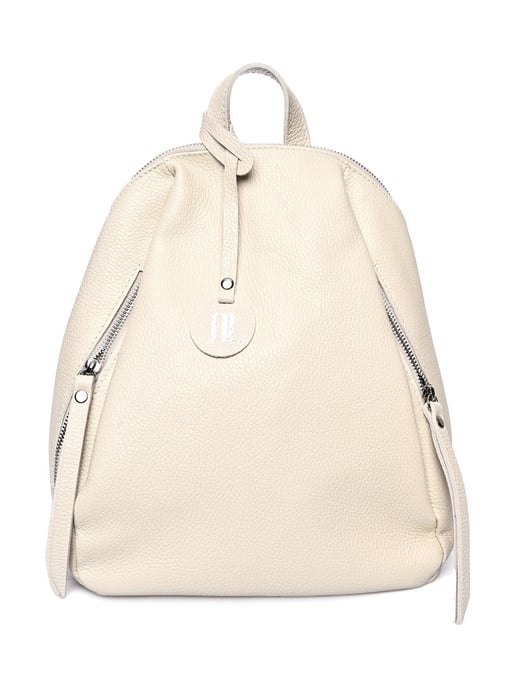 Anna Luchini Beige Rundleer Tas - Image 1