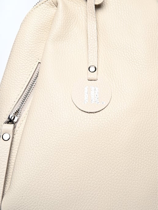 Anna Luchini Beige Rundleer Tas - Image 3