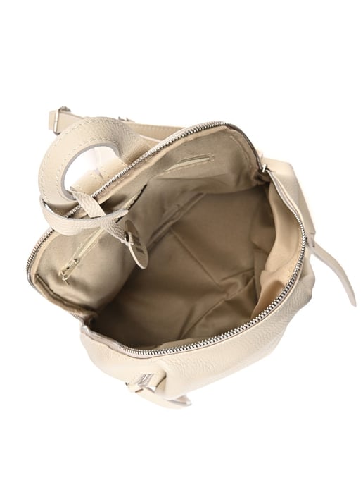 Anna Luchini Beige Rundleer Tas - Image 4