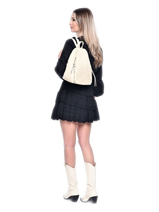 Anna Luchini Beige Rundleer Tas - Image 5