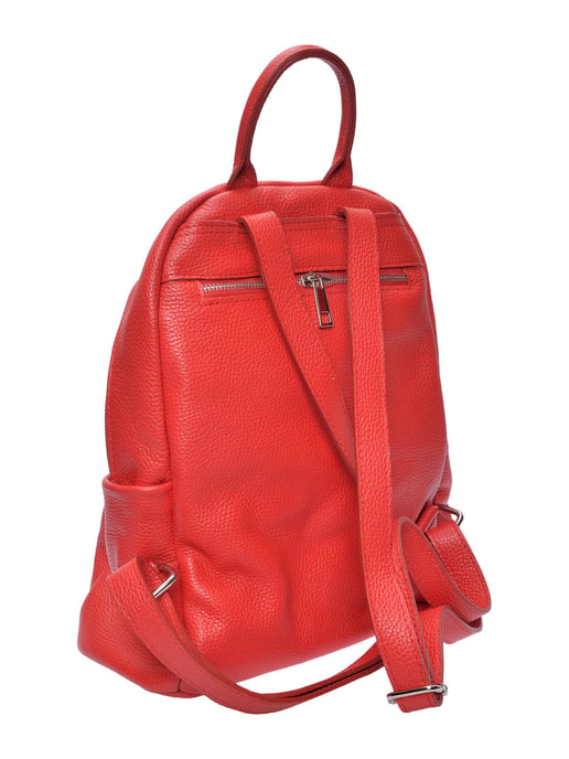 Anna Luchini Rood Rundleer Tas - Image 2