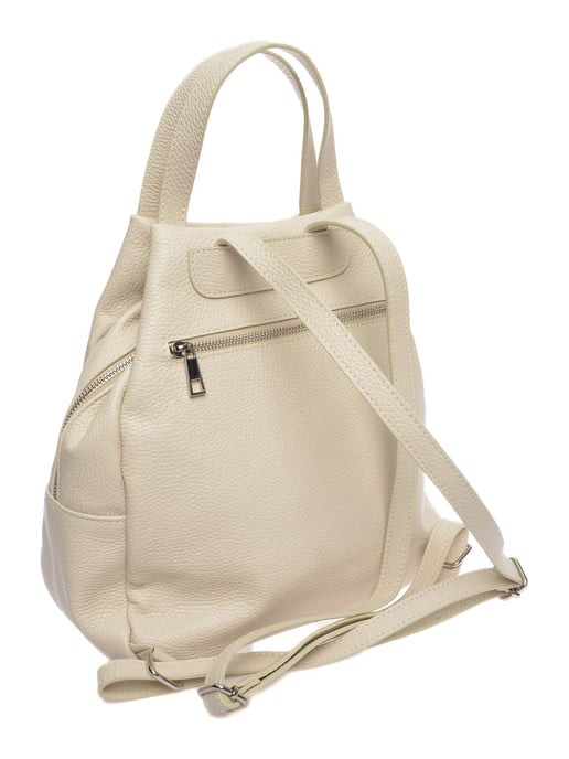 Anna Luchini Beige Rundleer Tas - Image 2