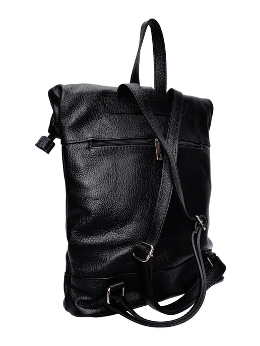 Isabella Rhea Zwart Rundleer Tas - Image 2