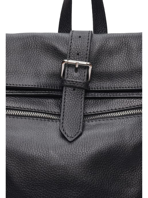 Isabella Rhea Zwart Rundleer Tas - Image 3