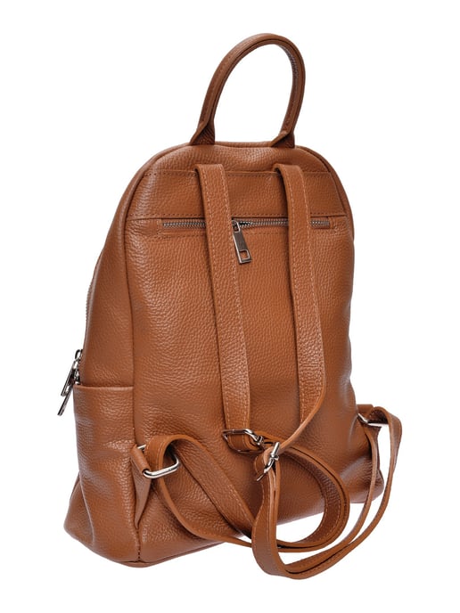 Anna Luchini Brown Rundleer Tas - Image 2