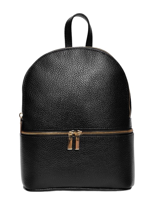 Isabella Rhea Zwart Rundleer Tas - Image 1